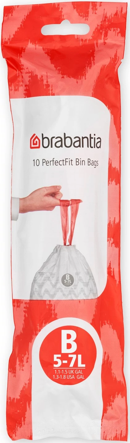 Brabantia PerfectFit szemeteszsák, B méret, 5-7L, 10 zsák/tekercs - 137709