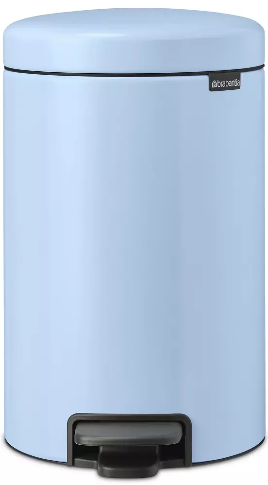 Brabantia NewIcon pedálos hulladékgyűjtő szagmentesen záródó Soft-Close fedél, műanyag tartály, 12L - X méret, acél, álomkék - 202483