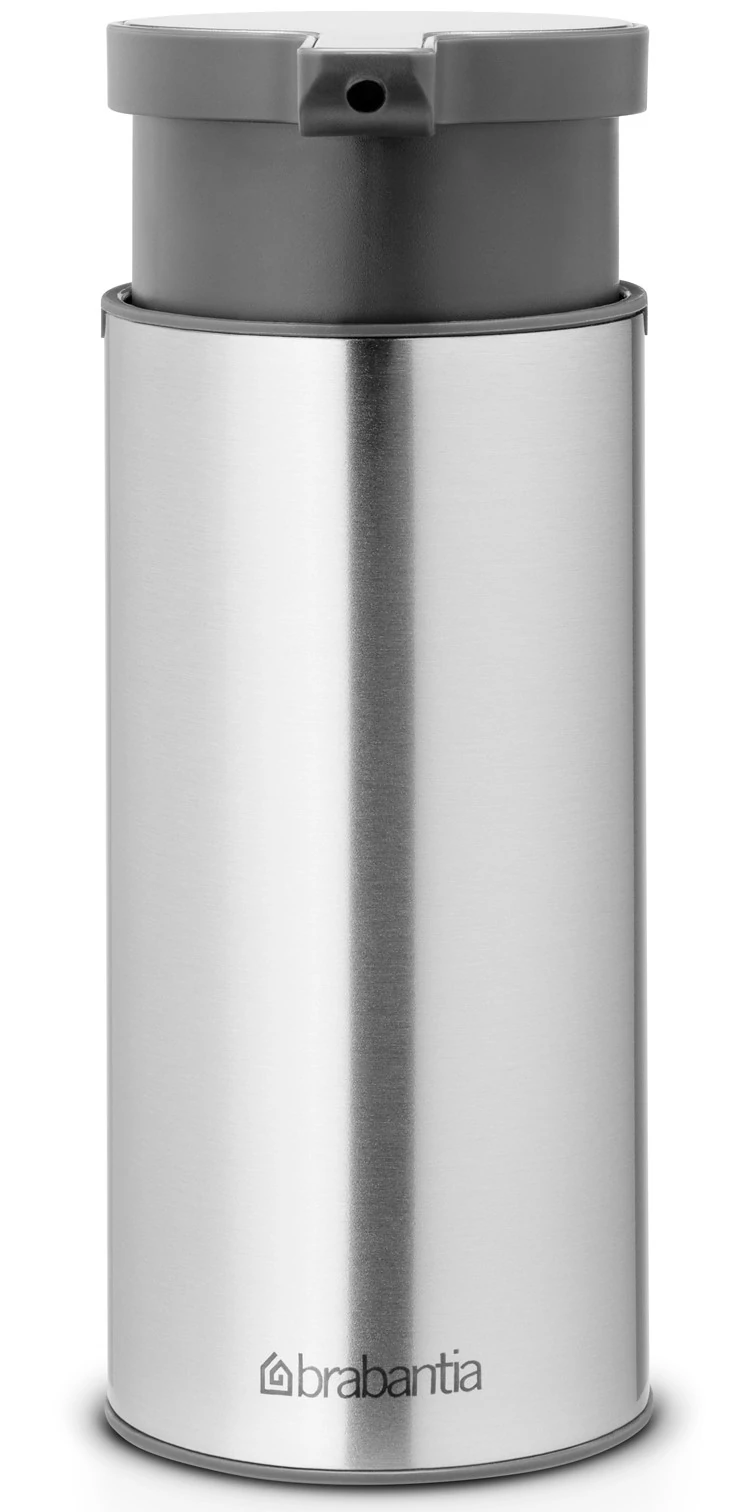 Brabantia Profile pumpás szappanadagoló, 180ml könnyen utántölthető, szabadon álló, csöpögésmentes pumpa, csúszásmentes talp, H=165mm, r.m. acél, selyem ujjlenyomatmentes - 481208