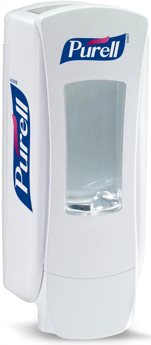 PURELL ADX-12 nyomógombos kézfertőtlenítő gél adagoló, ABS műanyag, fehér/fehér, 1200ml